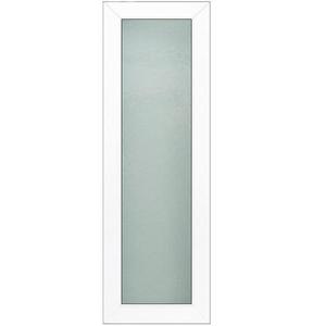 Světlík ke vchodovým dveřím bílý 50x198 ornamentní sklo obraz