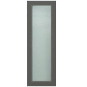 Světlík ke vchodovým dveřím antracit 40x198 ornamentní sklo obraz