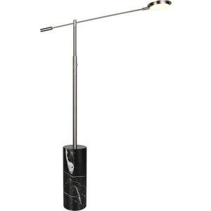 Černá/ve stříbrné barvě LED stojací lampa (výška 145 cm) Fiore – Trio Select obraz