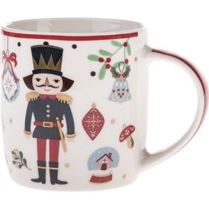 Bílý porcelánový hrnek s vánočním motivem 370 ml Jolly – Dakls obraz