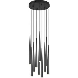 Černé LED závěsné svítidlo ø 30 cm Cala – Trio Select obraz