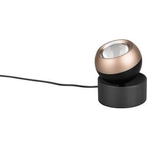 Černá/v bronzové barvě LED stolní lampa (výška 14 cm) Orbit – Trio Select obraz