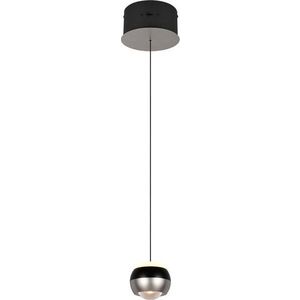 Černé/ve stříbrné barvě LED závěsné svítidlo ø 15, 5 cm Orbit – Trio Select obraz