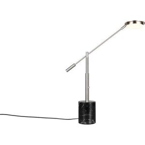 Černá/ve stříbrné barvě LED stolní lampa (výška 65 cm) Fiore – Trio Select obraz