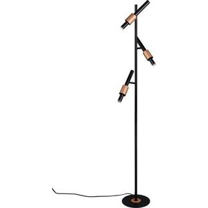 Černá/v bronzové barvě LED stojací lampa (výška 150 cm) Ikaris – Trio Select obraz