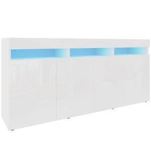 Komoda Izumi 175 WH bílá mat/lesk obraz