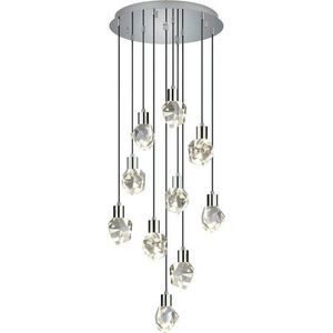 LED závěsné svítidlo ve stříbrné barvě se skleněným stínidlem ø 51, 5 cm Verano – Trio Select obraz