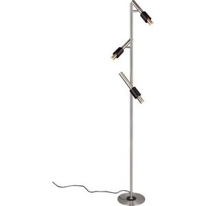 Černá/ve stříbrné barvě LED stojací lampa (výška 150 cm) Ikaris – Trio Select obraz