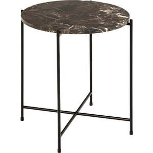 Kulatý odkládací stolek s mramorovou deskou ø 42 cm Avila – Actona obraz
