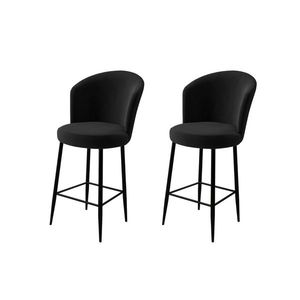 Sada barových židlí Alte Black and Black, 2 ks, 2 ks obraz