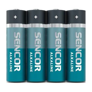 Sencor SBA LR6 alkalická baterie AA, 4 ks obraz