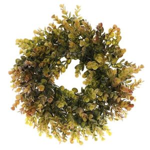 Podzimní věnec umělý Eucalyptus, pr. 30 cm, zeleno-hnědá obraz