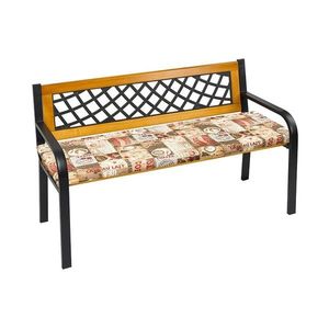 Bellatex Sedák na lavici hladký Káva, 40 x 120 cm obraz