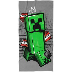 Carbotex Dětská osuška Minecraft Creep King, 70 x 140 cm obraz