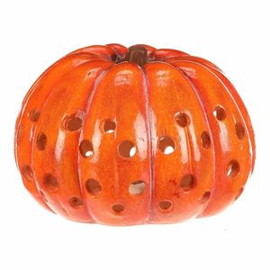 Podzimní LED dekorace Dýně s otvory, 33 x 33 x 21 cm, magnesium obraz