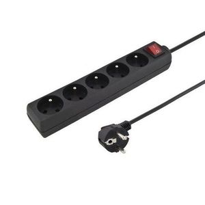 Konnoc DX-5FS prodlužovací kabel s vypínačem, 5 zásuvek, 5 m obraz