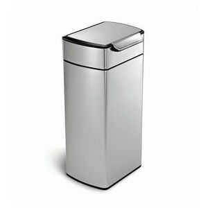 Dotykový odpadkový koš Simplehuman – 30 l, hranatý, matná nerez ocel, FPP, 30 l obraz