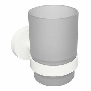 Sapho XR903W X-Round White sklenka, mléčné sklo/bílá obraz