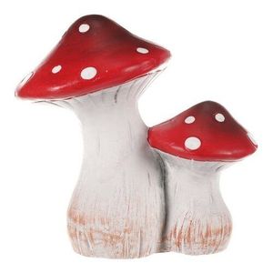 Zahradní dekorace Houba, 16 x 10 x 16 cm, terakota obraz