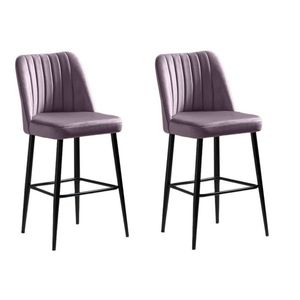 Sada barových židlí Vento Lilac and Black, 2 ks, 2 ks obraz