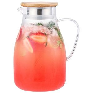 4Home Skleněný džbán s víčkem Bamboo Hot&Cool, 1, 7 l obraz