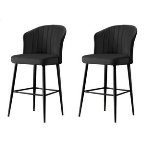Sada barových židlí Rubi Black and Black, 2 ks, 2 ks obraz