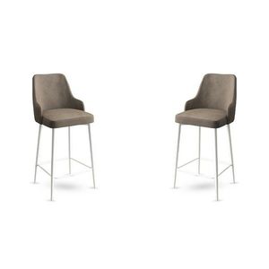 Sada barových židlí Enox Cappuccino and White, 2 ks, 2 ks obraz