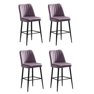 Sada barových židlí Vento Lilac and Black, 4 ks, 4 ks obraz