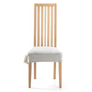 Restilo Napínací potah na sedák na židli Sento stříbrná, 40 x 40 + 5 cm obraz