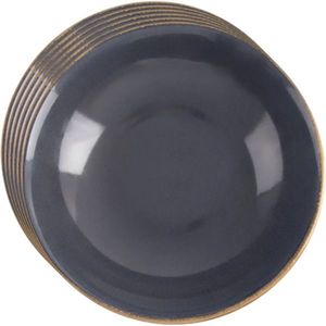 Orion Sada keramických hlubokých talířů Glaze šedá 20, 5 cm, 6 ks obraz