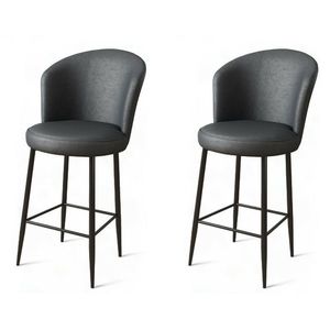 Sada barových židlí Uras Anthracite and Black, 2 ks, 2 ks obraz