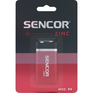 Sencor SBA 6F22 zinkouhlíková baterie 9 V obraz
