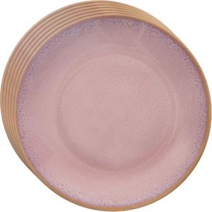 Orion Sada keramických dezertních talířů Glaze růžová 20, 5 cm, 6 ks obraz