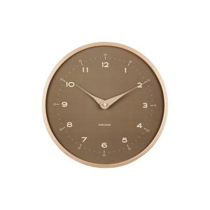 Karlsson 5995MG designové nástěnné hodiny hnědá, pr. 30 cm obraz