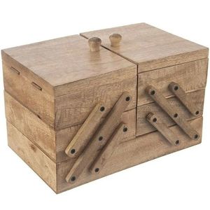 Orion Dřevěná kazeta na šití Mango rozkládací 30, 5 x 20 x 21 cm obraz