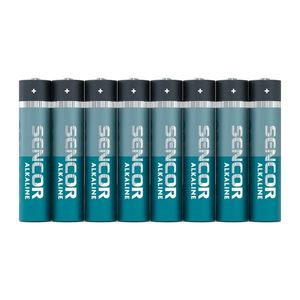 Sencor SBA LR03 alkalická baterie AAA, 8 ks obraz