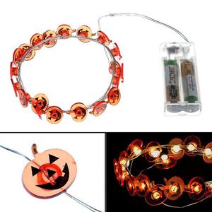 Světelný LED řetěz Halloween, 2 m, teplá bílá, na baterie obraz