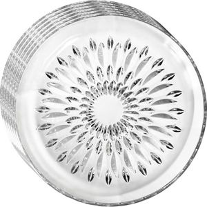 Sada 6 skleněných dezertních talířů Crystal Bloom 19 cm obraz