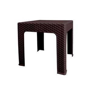 Zahradní stolek Bistro Ratan, 42 x 42 x 42 cm, wenge obraz