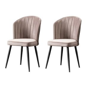 Sada jídelních židlí Rubi Cappuccino and Black, 2 ks obraz
