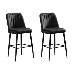 Sada barových židlí Vento Anthracite and Black, 2 ks, 2 ks obraz