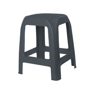 Plastová stolička DESIGN antracit, 41 x 35 x 46 cm obraz