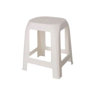 Plastová stolička DESIGN bílá, 41 x 35 x 46 cm obraz