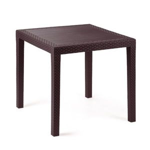 Zahradní stůl Ratan Lux, 73 x 75, 5 x 75, 5 cm, wenge obraz