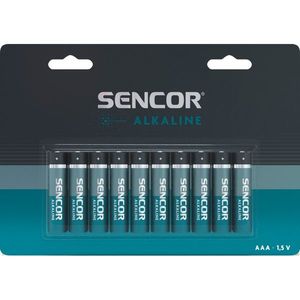 Sencor SBA LR03 alkalická baterie AAA, 10 ks obraz