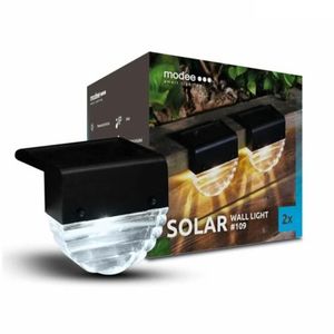 Modee LED + RGB LED solární nástěnné svítidlo ML-WS109, 2 ks obraz