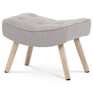 Podnožka Bouclé GREY2, šedá obraz