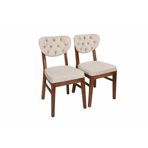 Sada jídelních židlí Elma Beige, 2 ks obraz