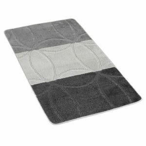 Kvalitex Koupelnová předložka Geometrie šedá, 60 x 100 cm obraz