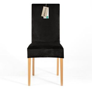 Restilo Napínací potah na židli Sento černá, 48 x 48 x 58 + 10 cm obraz